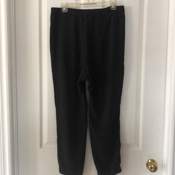 Zara Paperbag Joggers with pockets, Lg. drawstring waist elastic cuffs NWT 10/10 - Picture 8 of 9